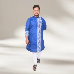 Blue jamdani punjabi